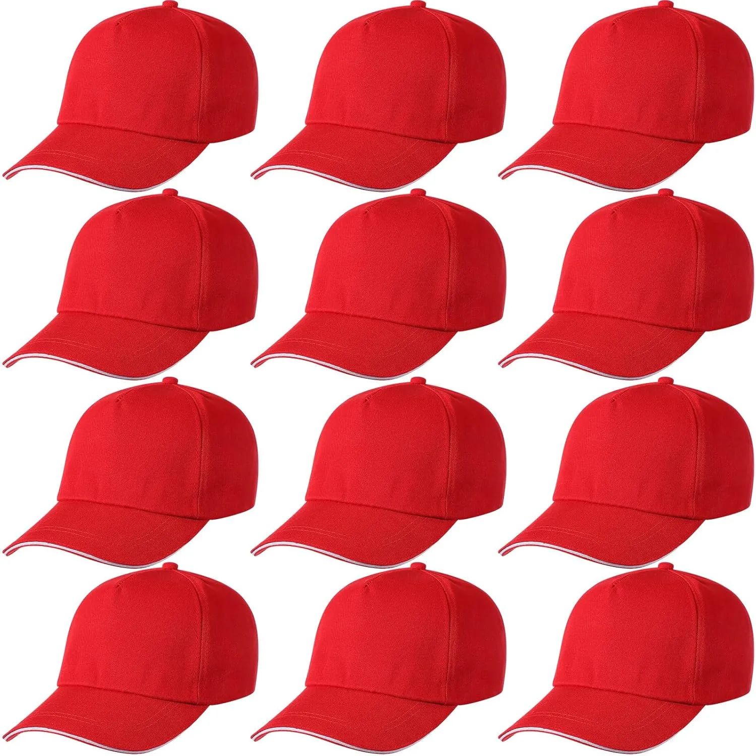 Pcs Kids Baseball Caps Adjustable Plain Baseball Hats Cotton Blank Hats Bulk for Girls Boys Sport Team