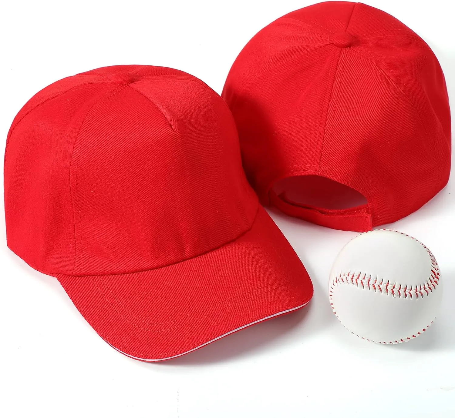 Pcs Kids Baseball Caps Adjustable Plain Baseball Hats Cotton Blank Hats Bulk for Girls Boys Sport Team