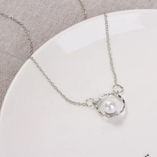 Pearl Choker Gold Pendant | Pearl Gold Choker Necklace | Gold Necklace