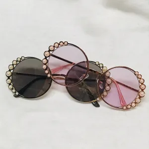 Round Pearl Sunglasses