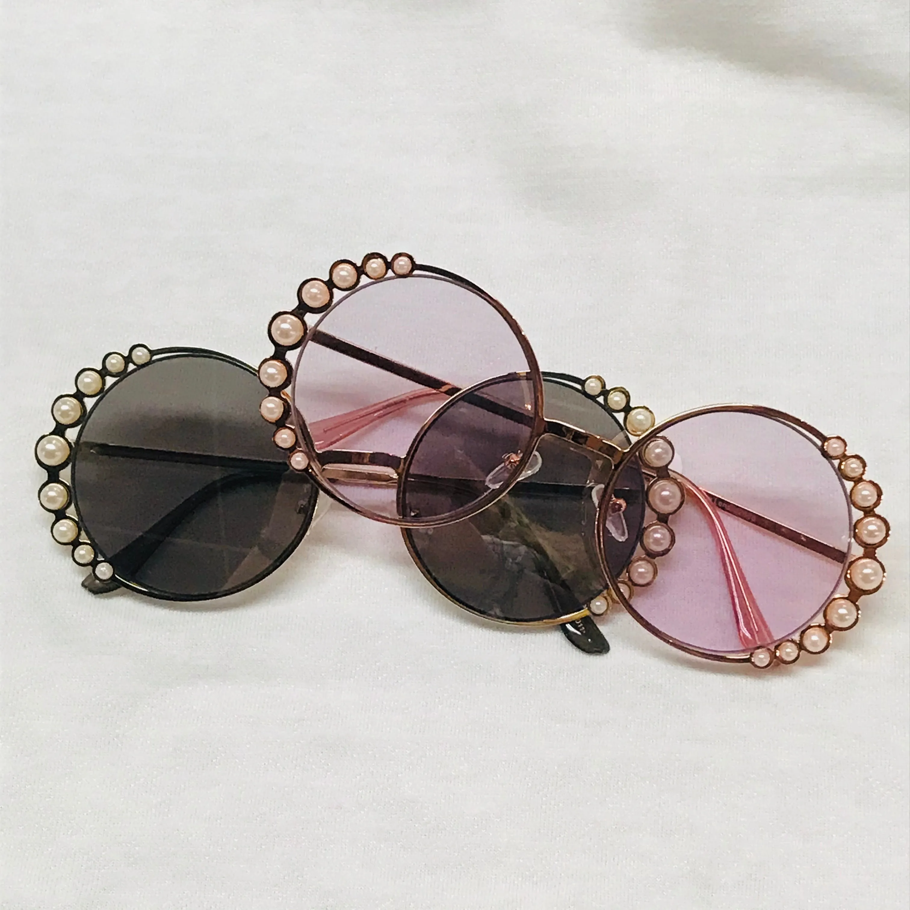 Round Pearl Sunglasses
