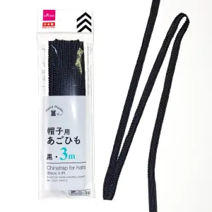 Rubber Band For Hat  Black  3M