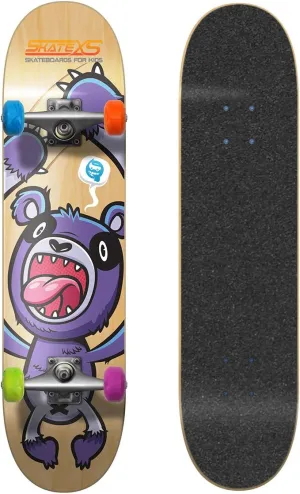 SkateXS Beginner Panda Street Kids Skateboard