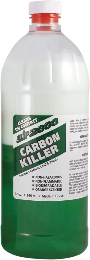 Slip2000 Carbon Killer Bore Cleaner, Removes Carbon, Grease, and Lead on Contact, Makes Cleaning Internal Metal Parts Easy, 32 Ounces