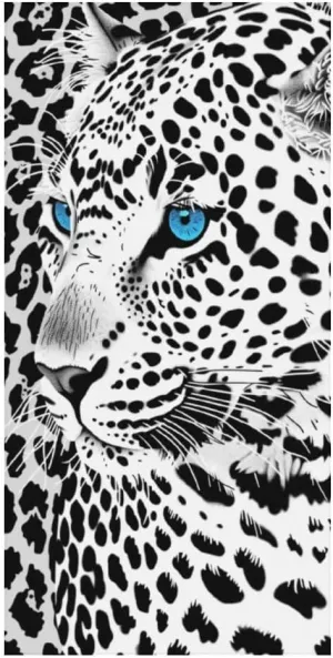 Snow Leopard Beach Towel for Girls 60"x30"- Microfiber Suede Beach Towel - Quick Dry Sand Free Lightweight Kids Towels - Perfect for Beach Pool Swim Bath Travel Picnic Camping
