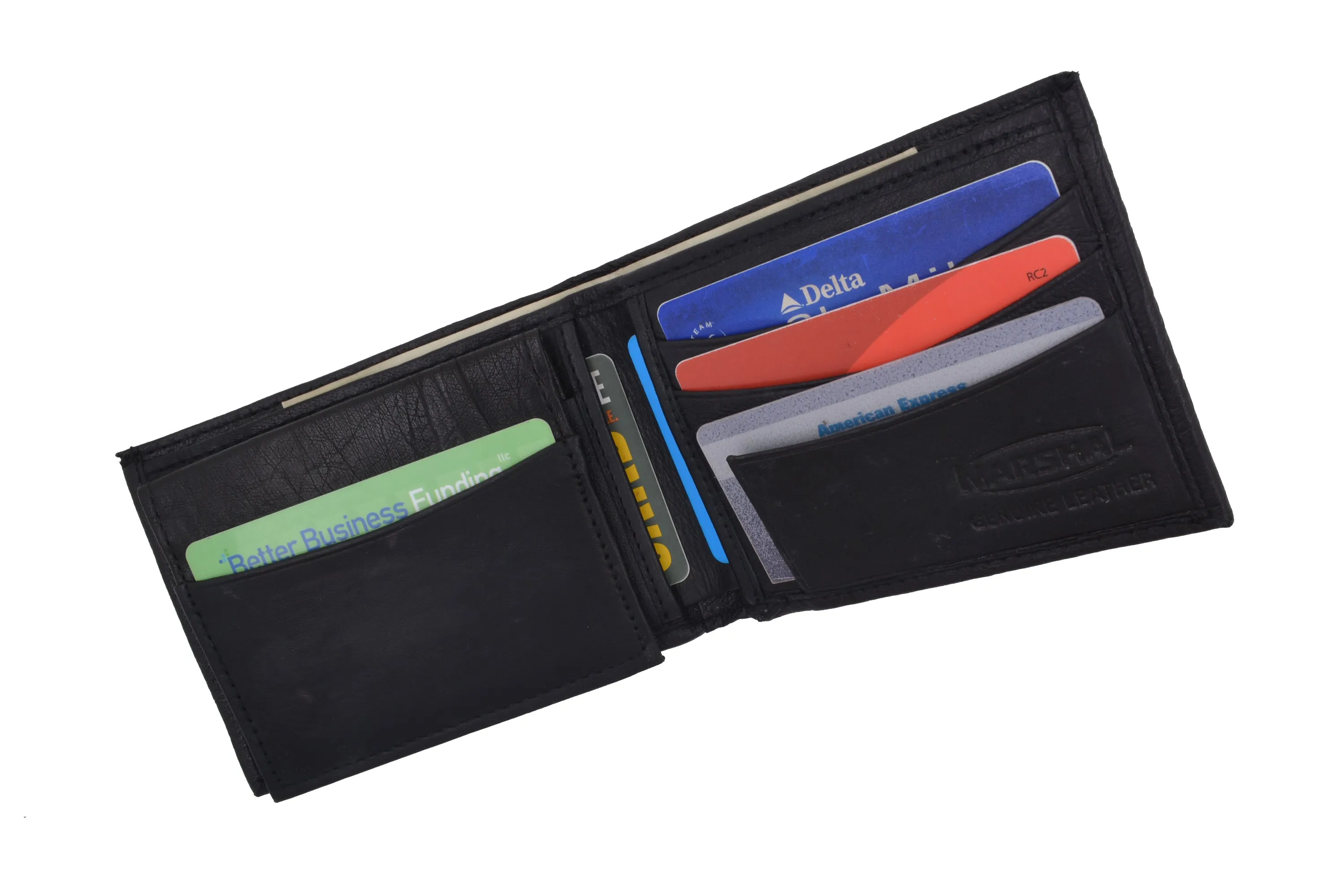 Soft Leather Bifold Mens Wallet W/Removable ID 1633