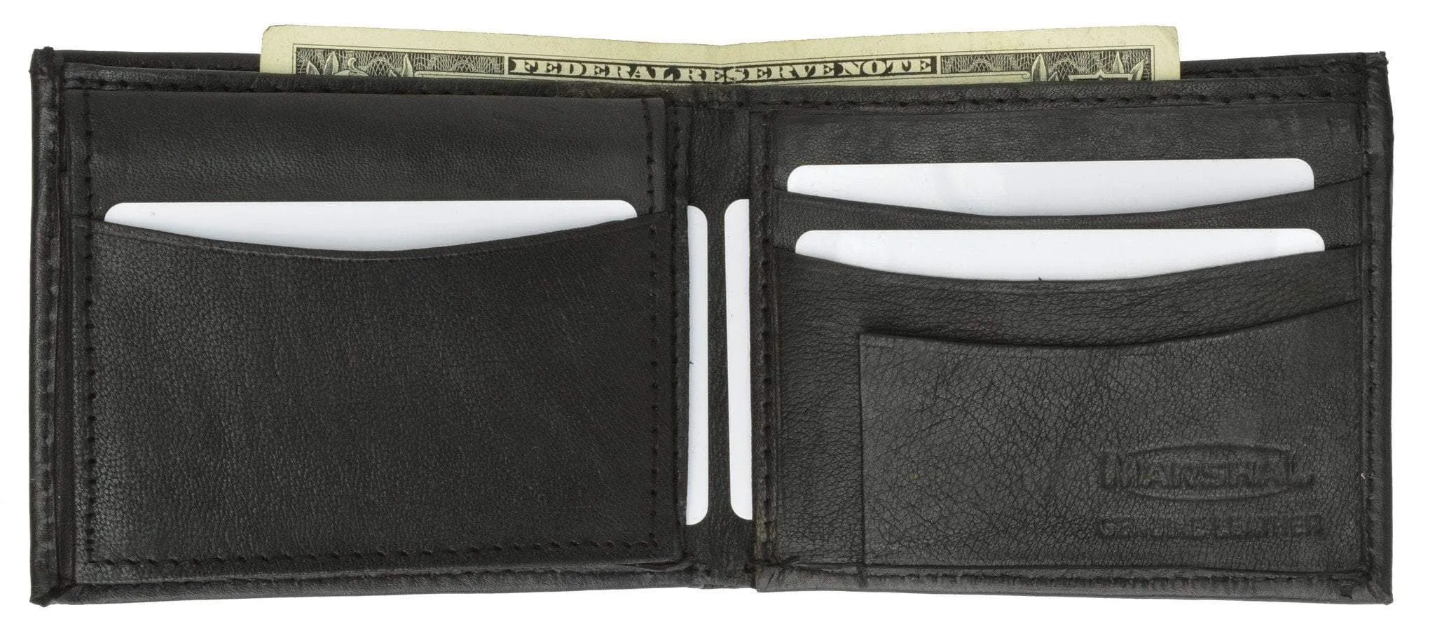 Soft Leather Bifold Mens Wallet W/Removable ID 1633