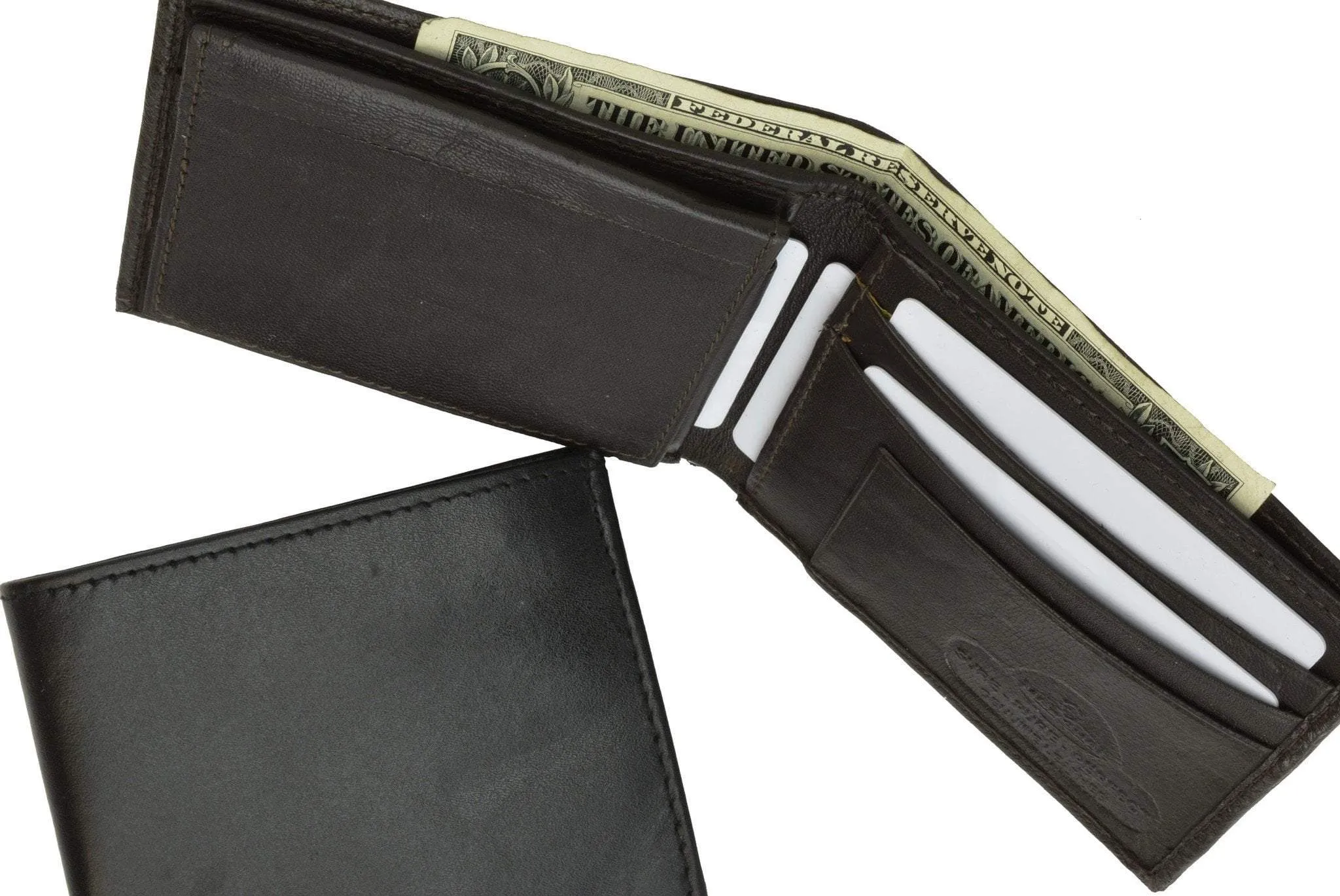 Soft Leather Bifold Mens Wallet W/Removable ID 1633