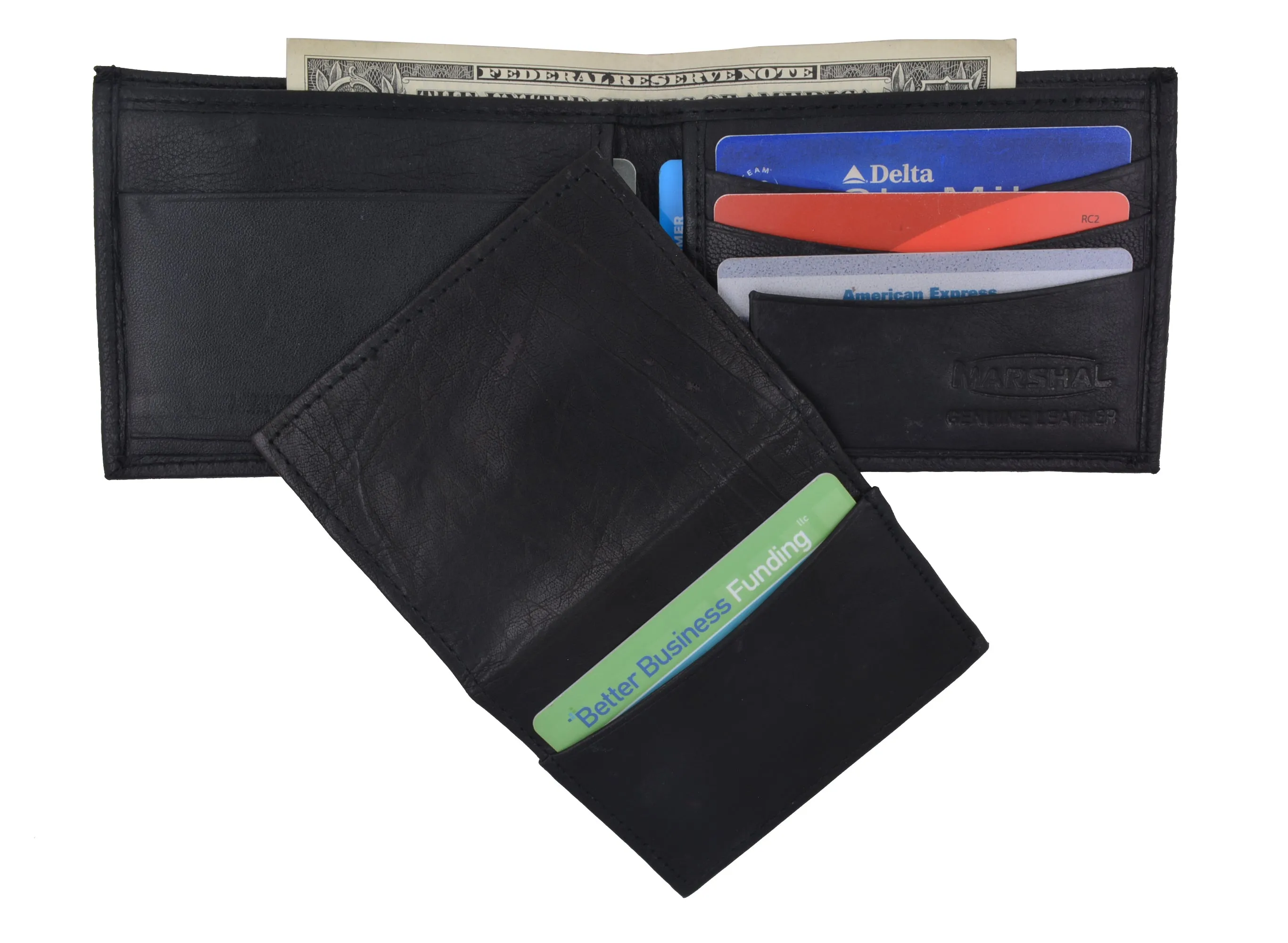 Soft Leather Bifold Mens Wallet W/Removable ID 1633