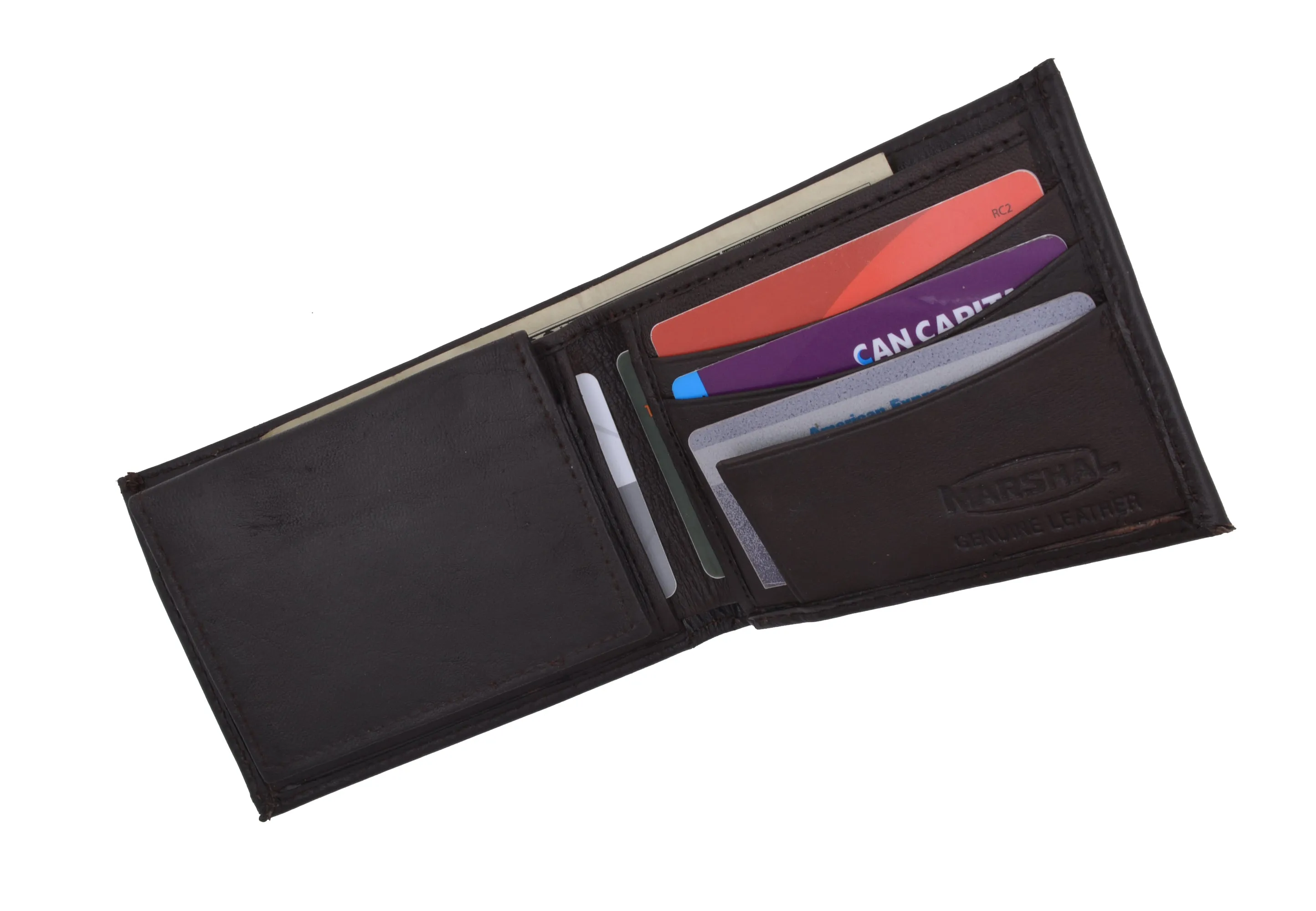 Soft Leather Bifold Mens Wallet W/Removable ID 1633