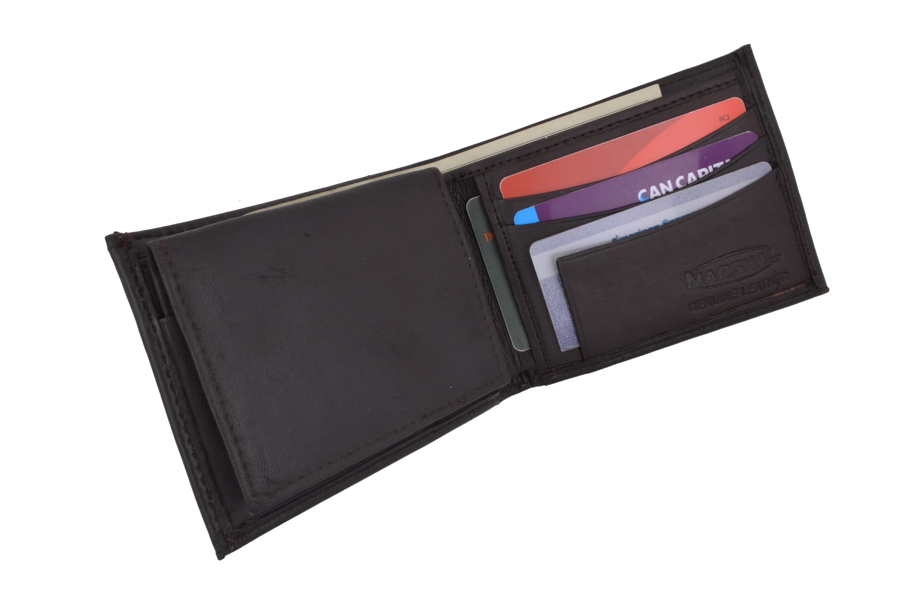 Soft Leather Bifold Mens Wallet W/Removable ID 1633