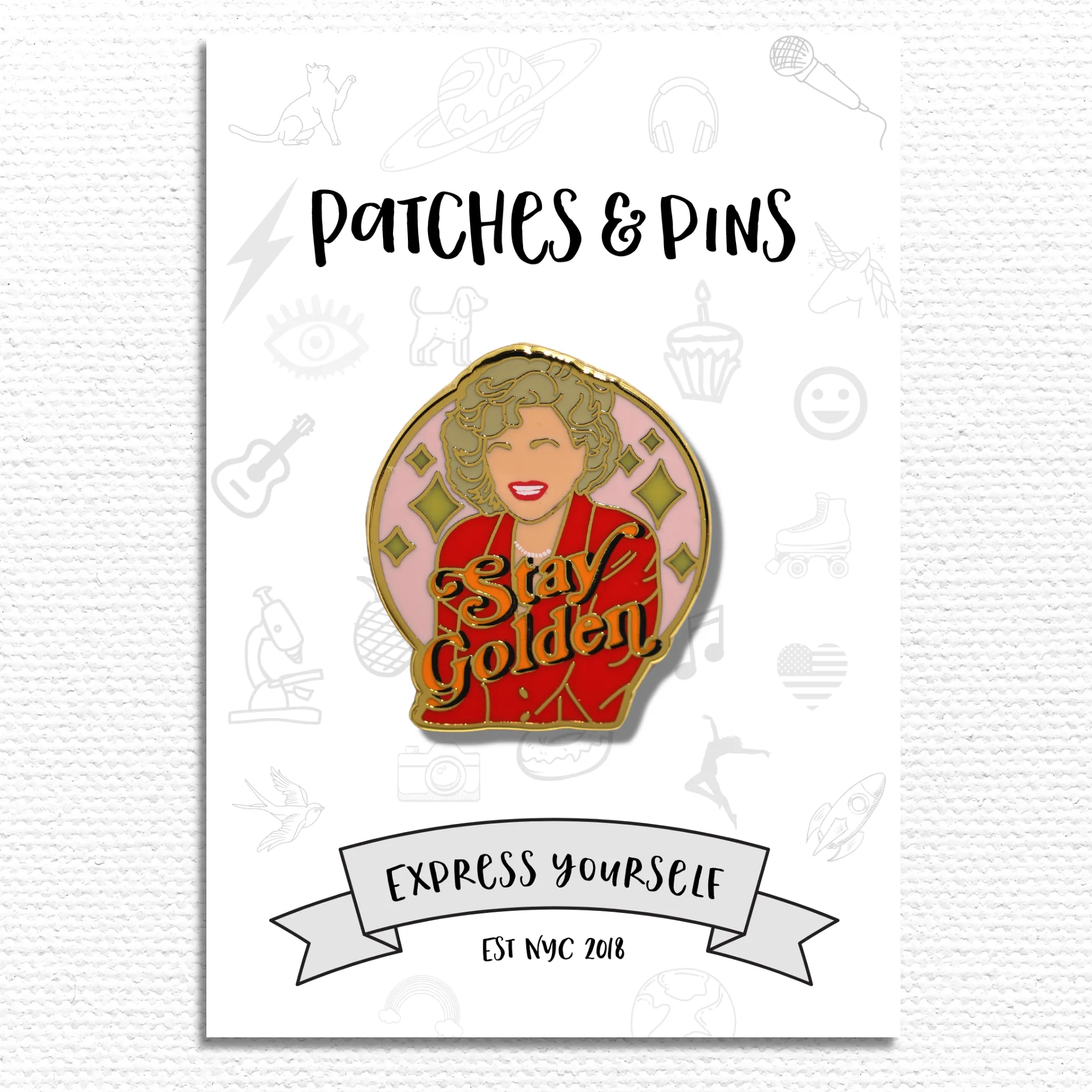 Stay Golden Enamel Pin
