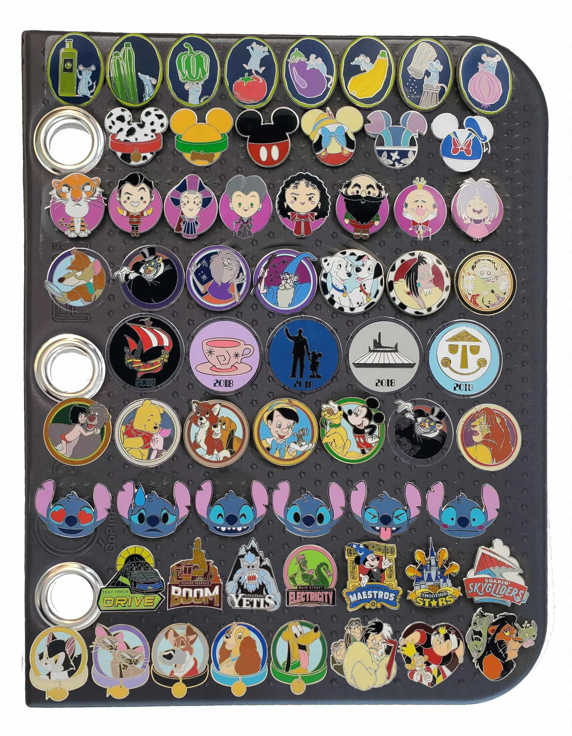 Stick'N'Go® Pages – Double-Sided Enamel Pin Storage & Display Inserts | Holds Up to 170 Pins | Disney & Sports Pin Compatible