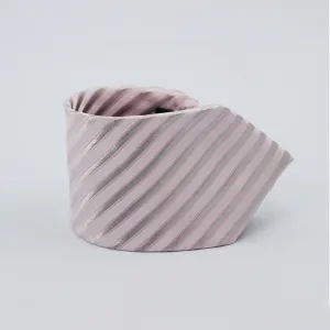 THE POWDER PINK AND SILVER CELEBRATORY TIE