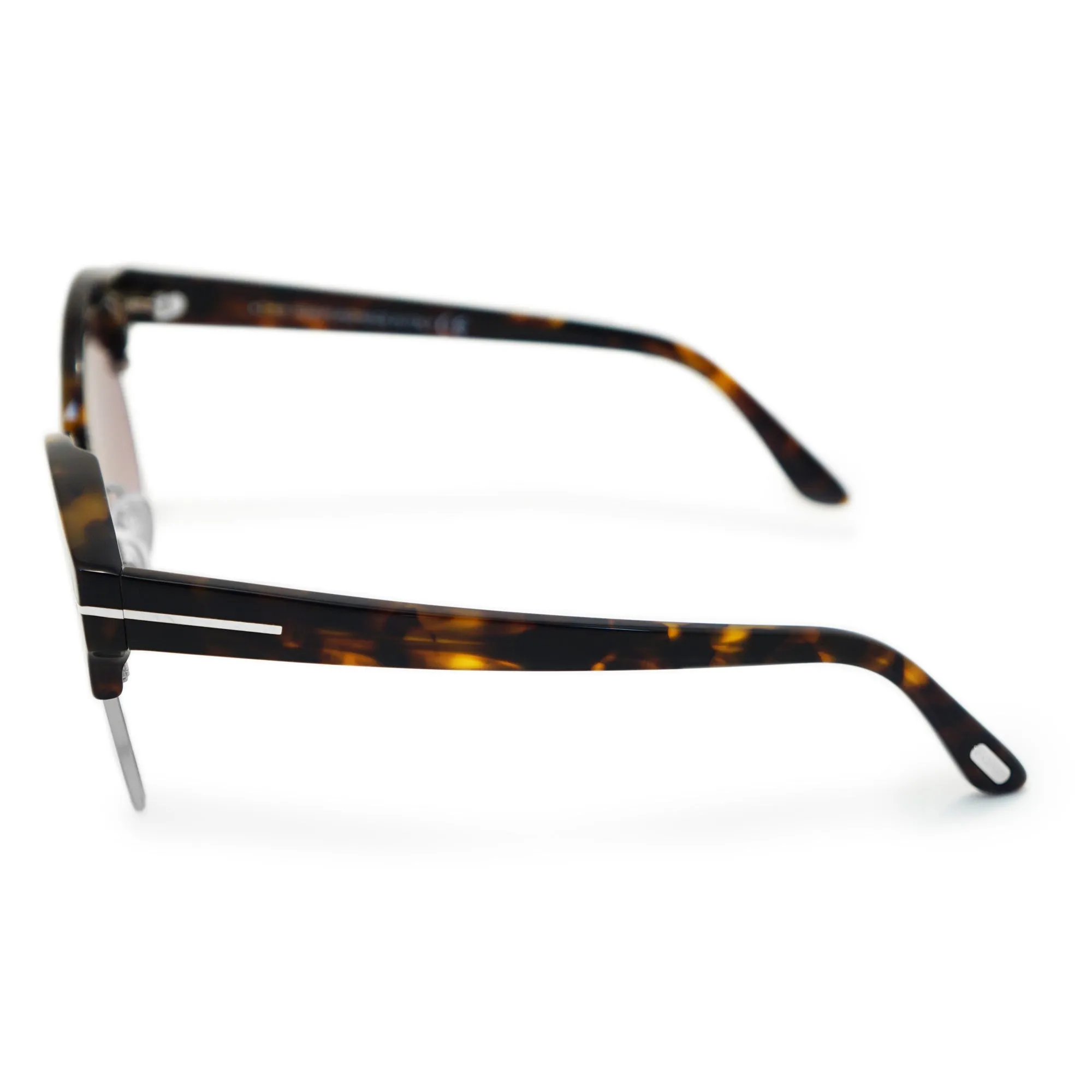 Tom Ford Alissa-02 Vintage Havana Round Sunglasses FT0608 55Z
