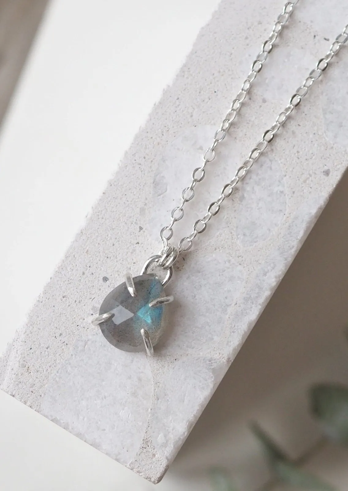 Virgo Gemstone Necklace - Sterling Silver