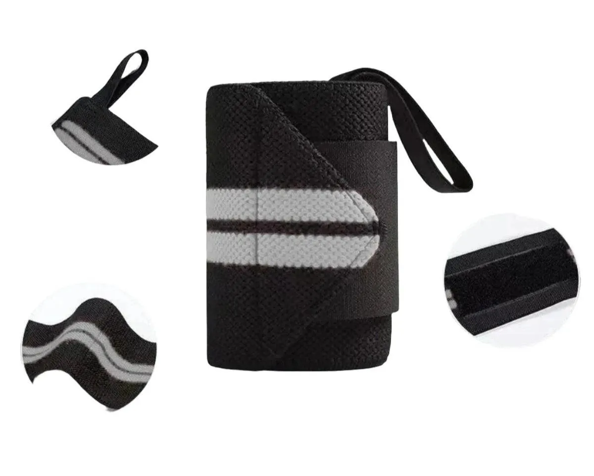 Weightlifting Wristbands, Supportive, Comfortable, Anti-Slip, Adjustable, Durable, Ideal for Strength Training and Workouts