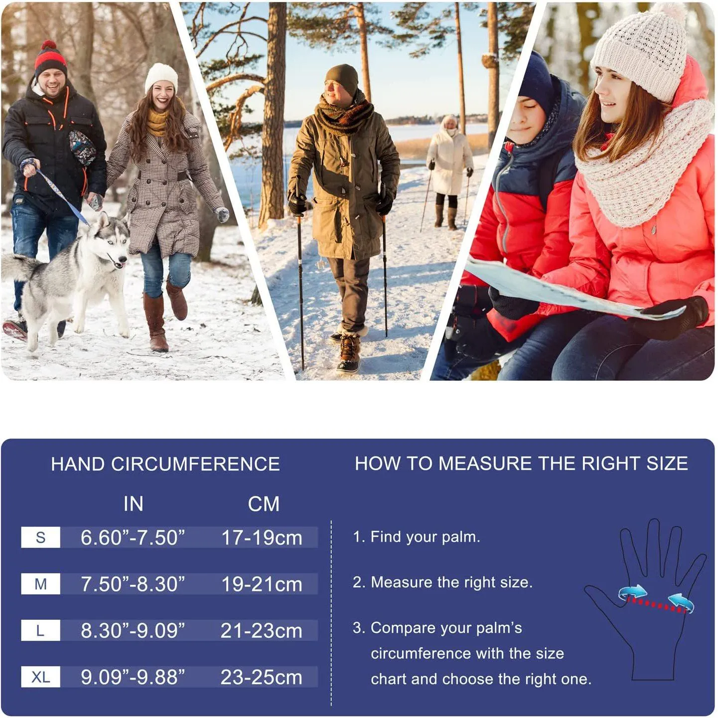 Winter Men's and Women's Touch Screen Gloves