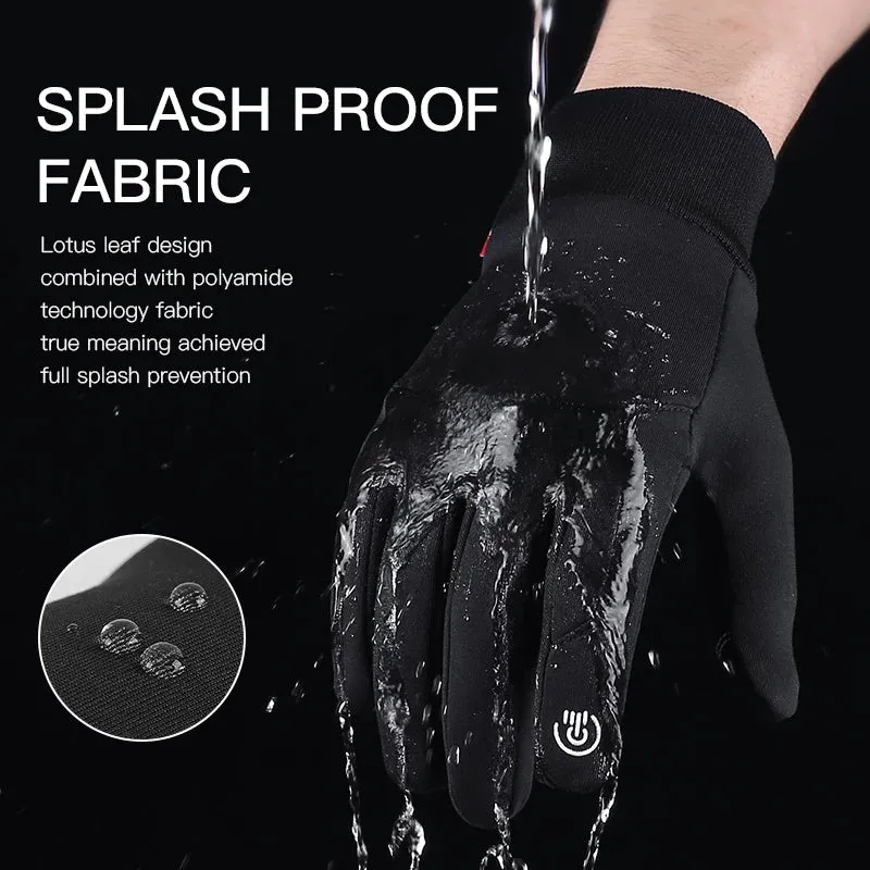 Winter Outdoor Sports Running Touch Screen Gym Fitness Full Finger Gloves