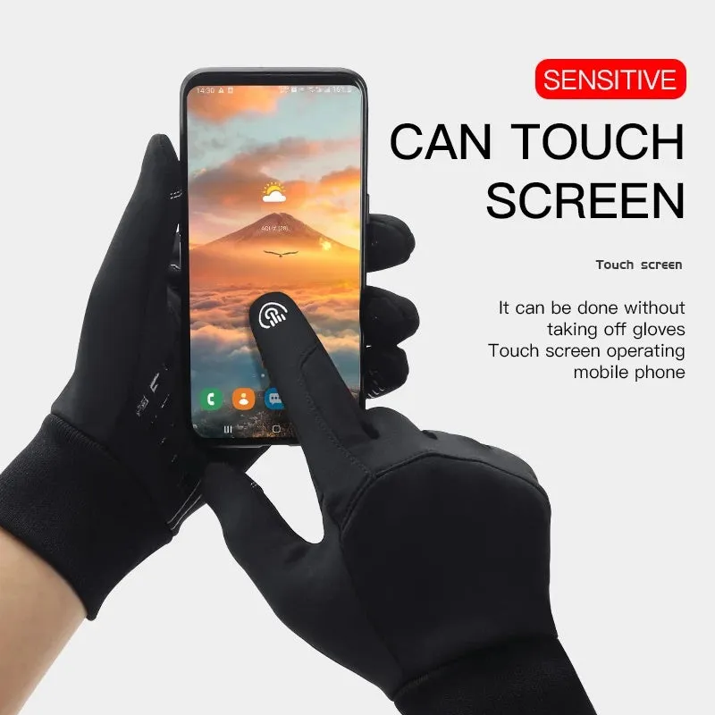 Winter Outdoor Sports Running Touch Screen Gym Fitness Full Finger Gloves