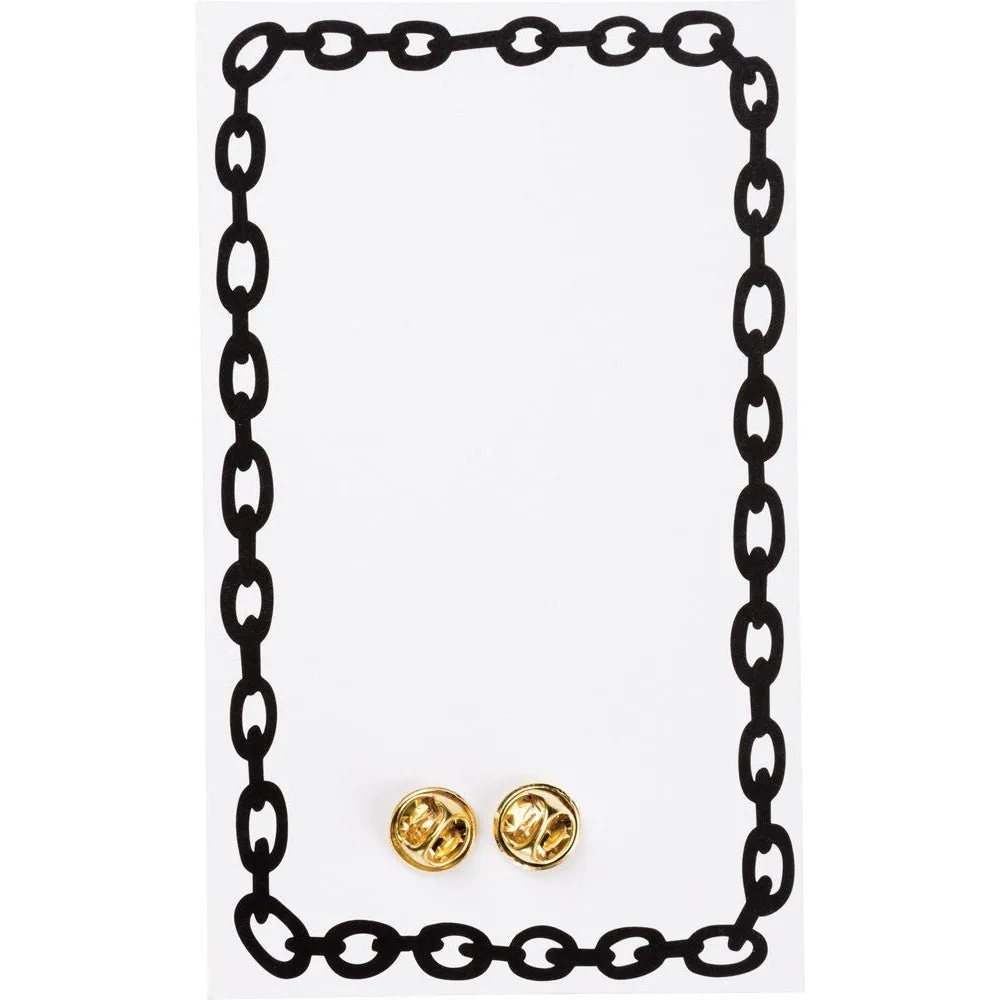 You and I Are More Than Friends, We're Like A Really Small Gang Enamel Pin in Black, Yellow and Gold